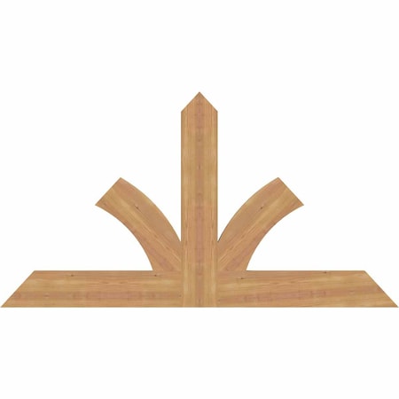 Ekena Millwork Richland Timber Gable Bracket, Western Red Cedar, 60"W x 32"H x 1 1/2"D x 5 1/2"F, 13/12 Pitch GBW060X32X0206RIC00SWR